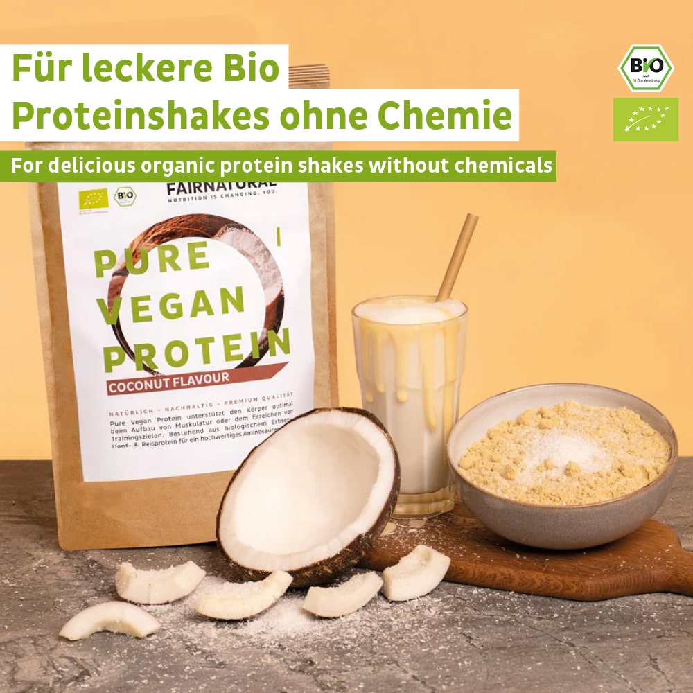 Bio Veganes Proteinpulver Kokos ohne Soja