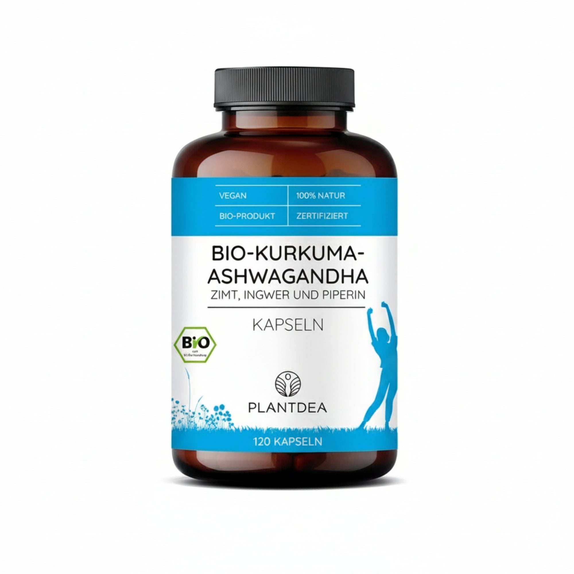 Bio Kurkuma & Ashwagandha Kapseln PlantDEA