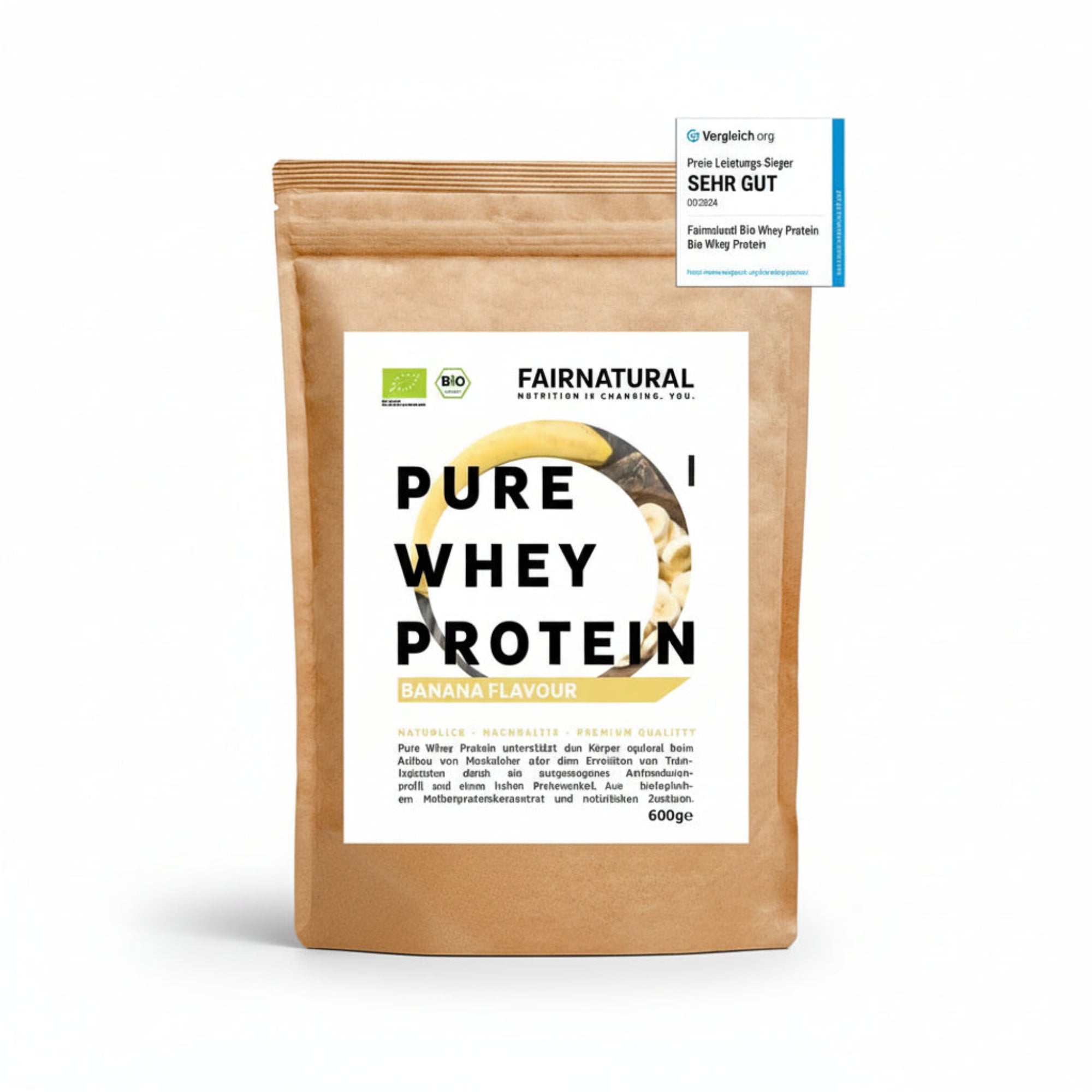 Bio Whey Protein Pulver Banane