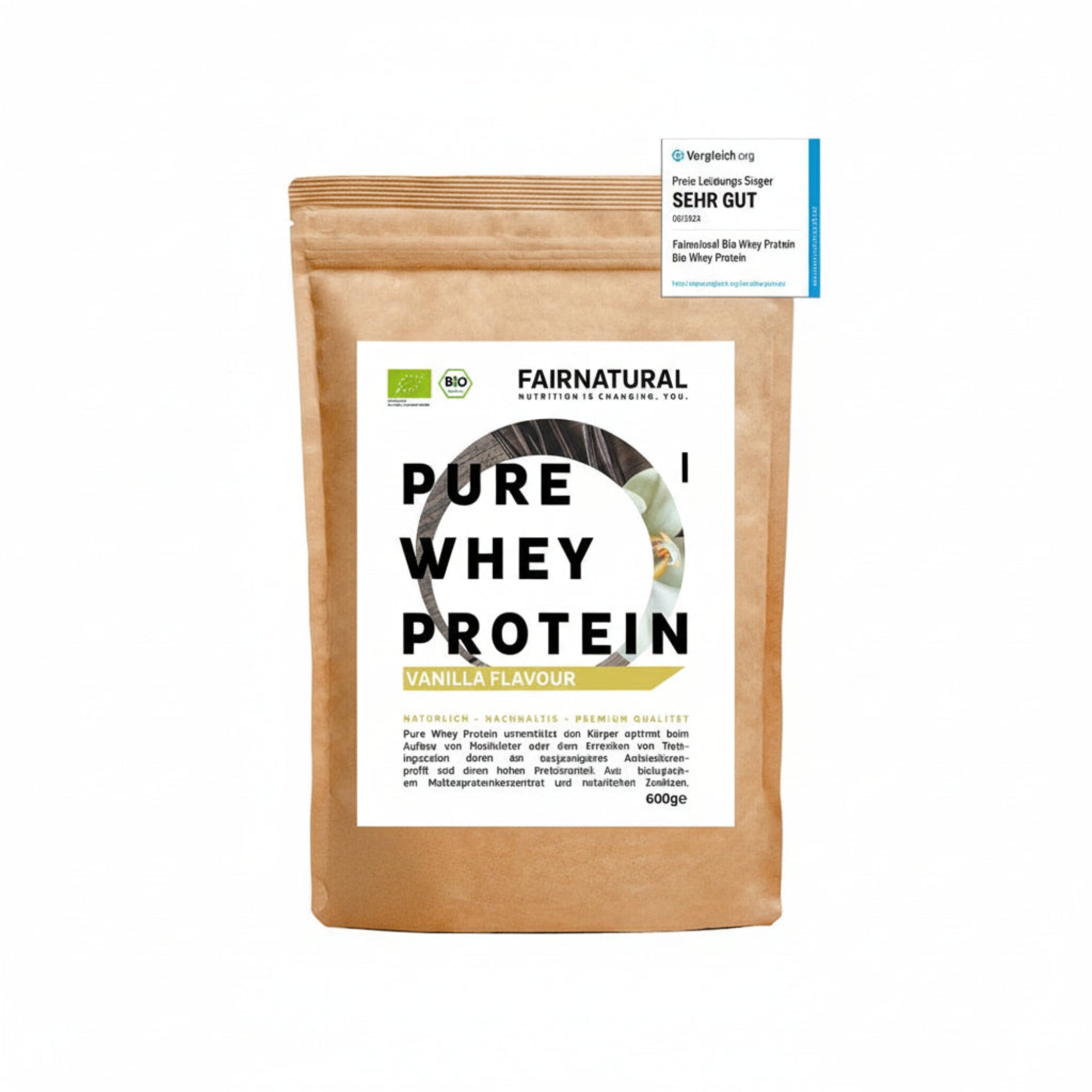 Bio Whey Protein Pulver Vanille
