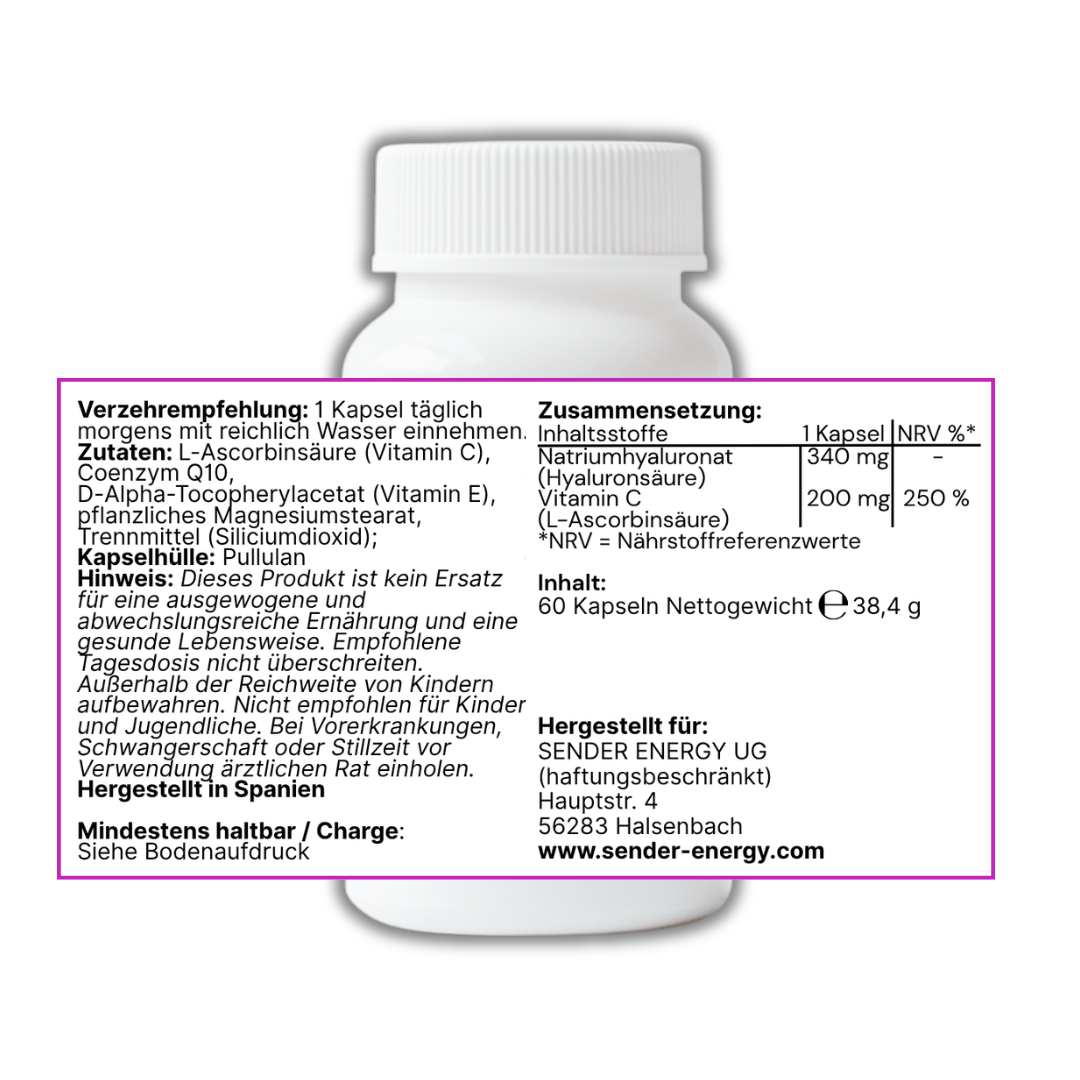 Coenzym Q10 + Vitamin C Kapseln – Für Energie & Zellschutz