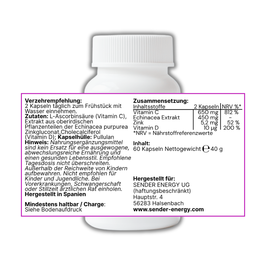 Multivitamin-Komplex Kapseln – 13 Vitamine + Zink, Magnesium & Q10
