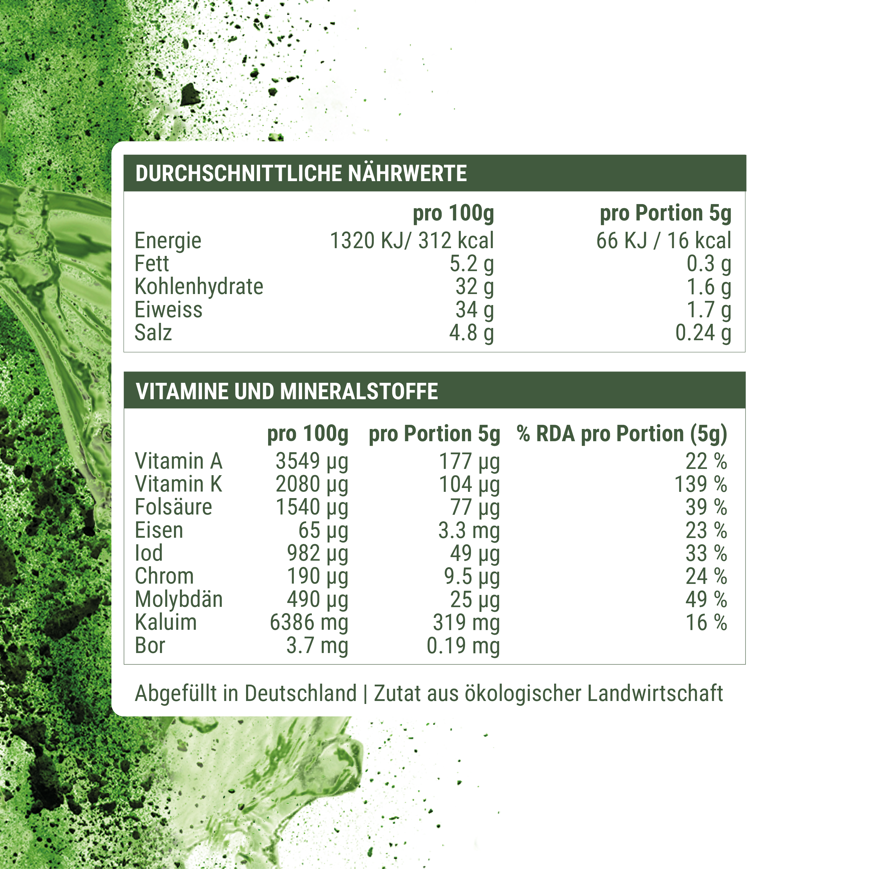 Bio Gerstengrassaftpulver