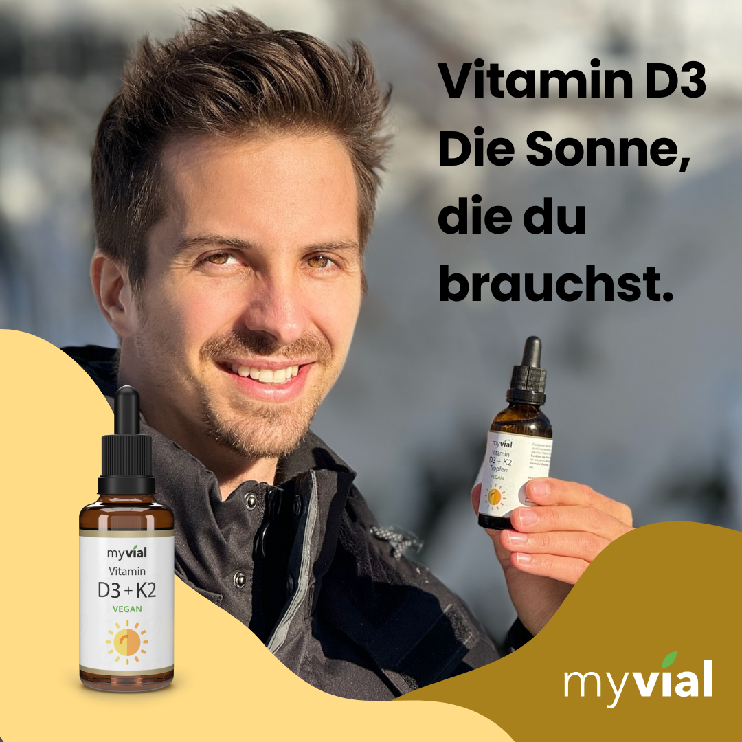 Vitamin D3 + K2 Tropfen – Vegan & Hochdosiert