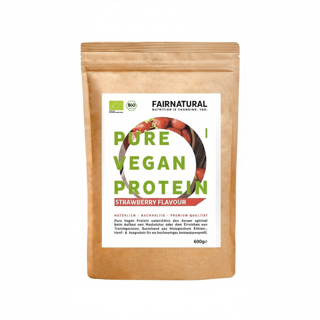 Bio Veganes Proteinpulver Erdbeere