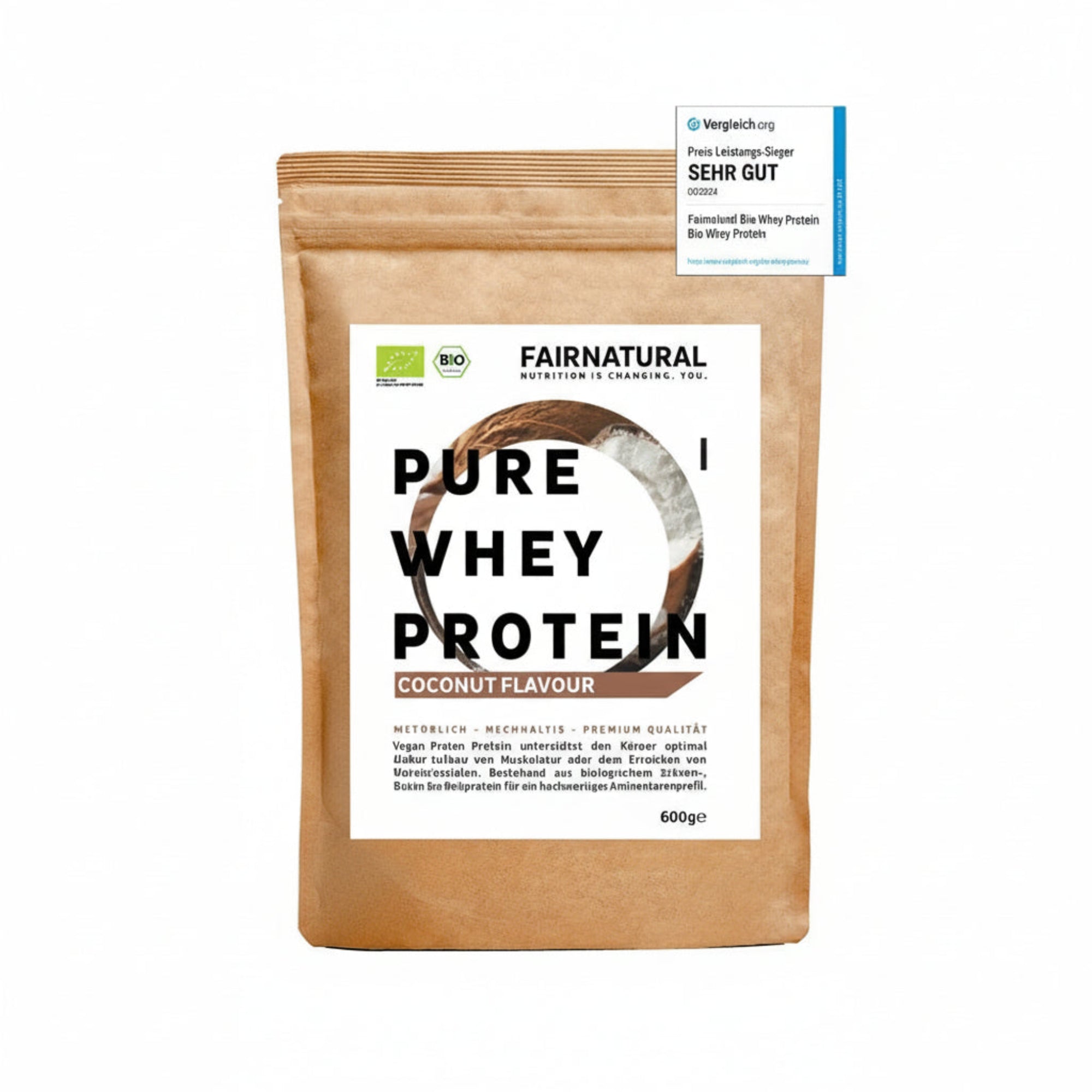 Bio Whey Protein Pulver Kokos